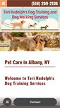 Mobile Screenshot of dogtrainingalbany.com